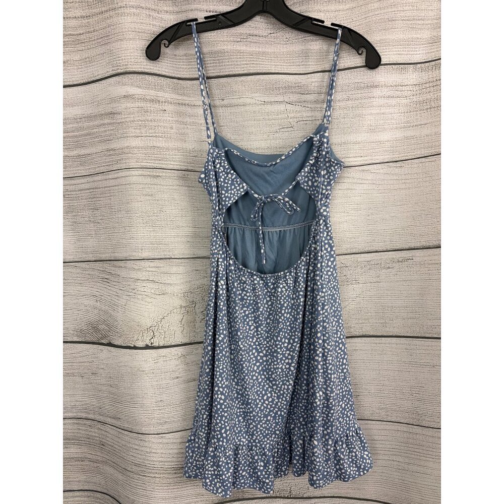 Altar'd State Blue Speckled Spaghetti Strap Boho Summer Dress Size S - Picture 2 of 3
